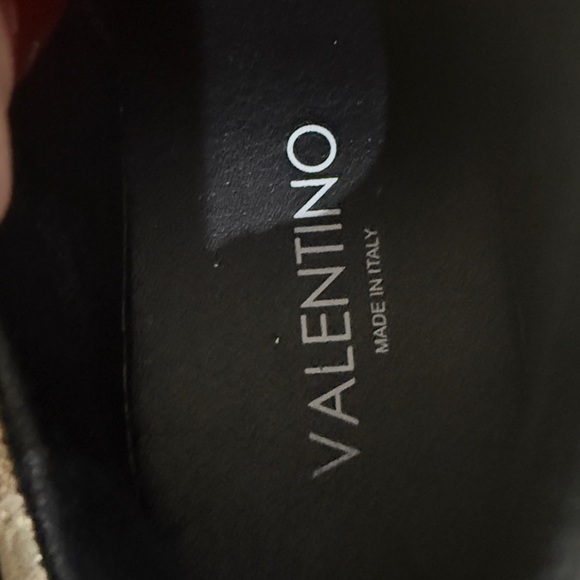 Valentino Women's Metallic Gold Sneakers - Picture 4 of 4